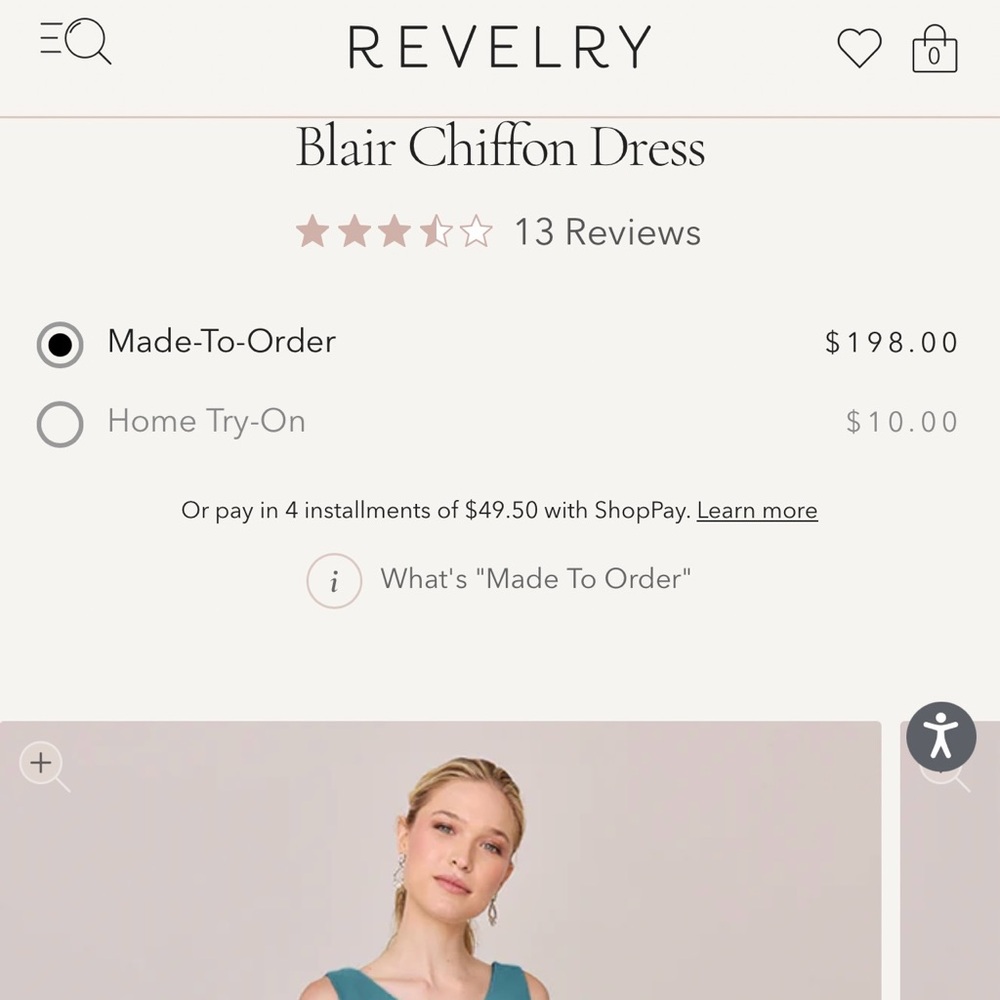 Desert Blue Blair Chiffon Dress- Revelry